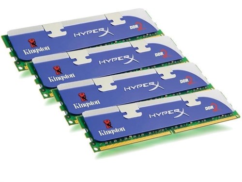 Kingston HyperX <KHX8500D2K4/4G> DDR-II DIMM 4Gb KIT 4*1Gb <PC2-8500> CL5 - фото 2472